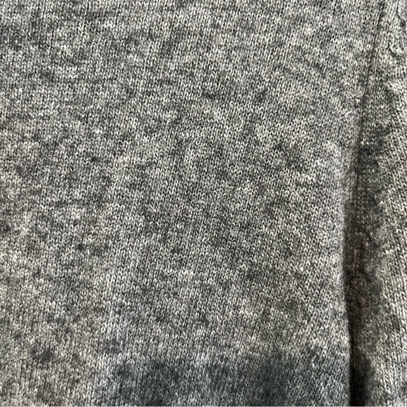 Anthropologie Tabitha Gray Knit Ruffle Cashmere Blend Cardigan Sweater - Picture 5 of 10